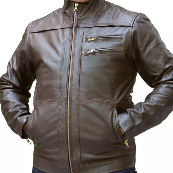 Dark Brown Leather Jacket – 2FZR Dark Brown