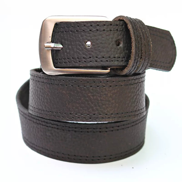 Black Leather Belt 1.25″ Width – Narrow & Slim Formal