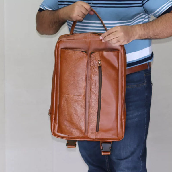 Formal Backpack in real leather