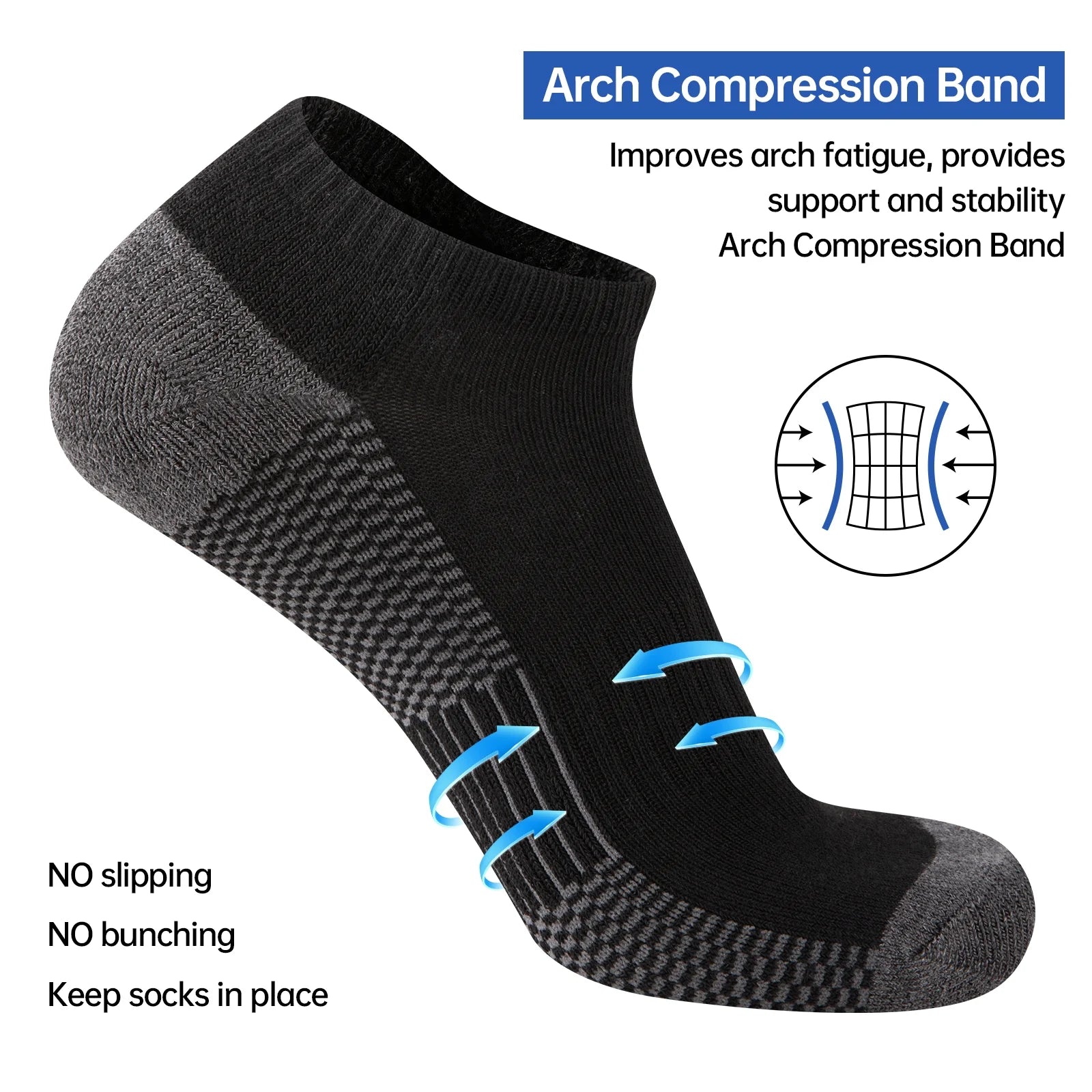 Mens 10 Pairs Athletic Ankle Socks Men'S Breathable Low Cut Socks