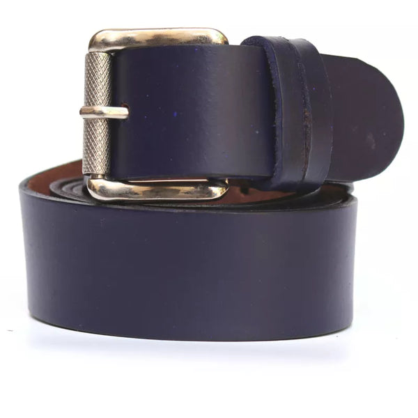 Formal Dark Blue Leather Belt for men – Real Leather