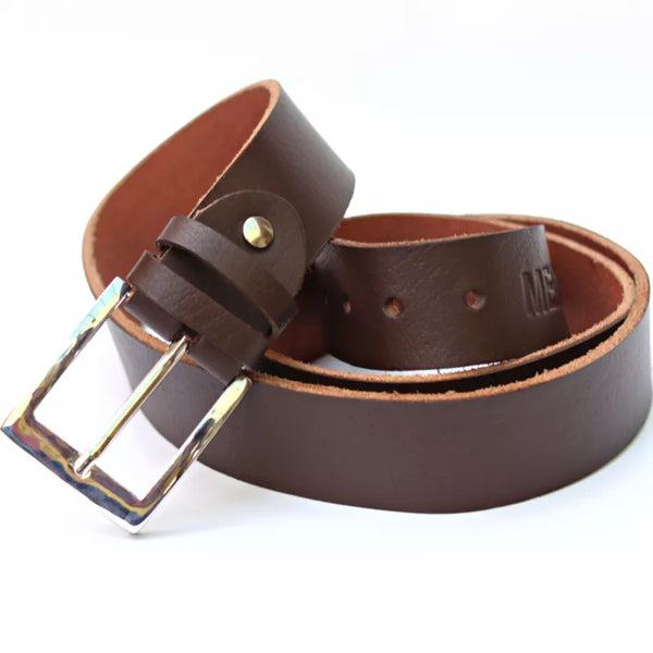 Formal Dark Brown Belt for Men – Luxury Belt