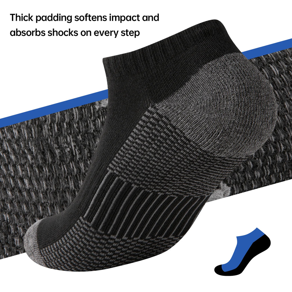 Mens 10 Pairs Athletic Ankle Socks Men'S Breathable Low Cut Socks