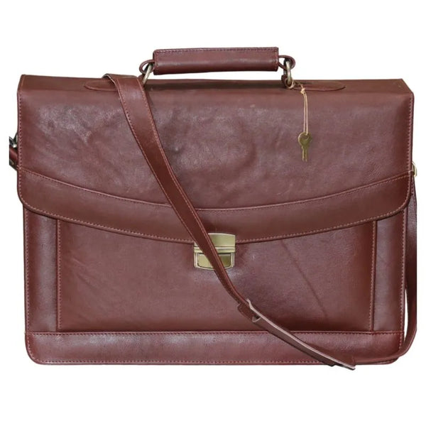 Formal Laptop File Bag – Brown (Cow Leather)