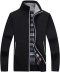 Men'S Casual Full Zip Slim Thick Knitted Cardigan Sweaters with Pockets
